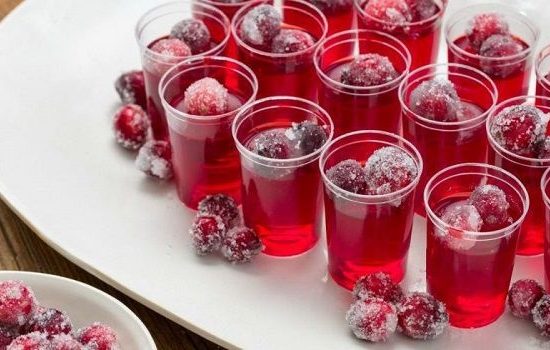 Коктейль-желе Клюква и водка (Vodka Cranberry)